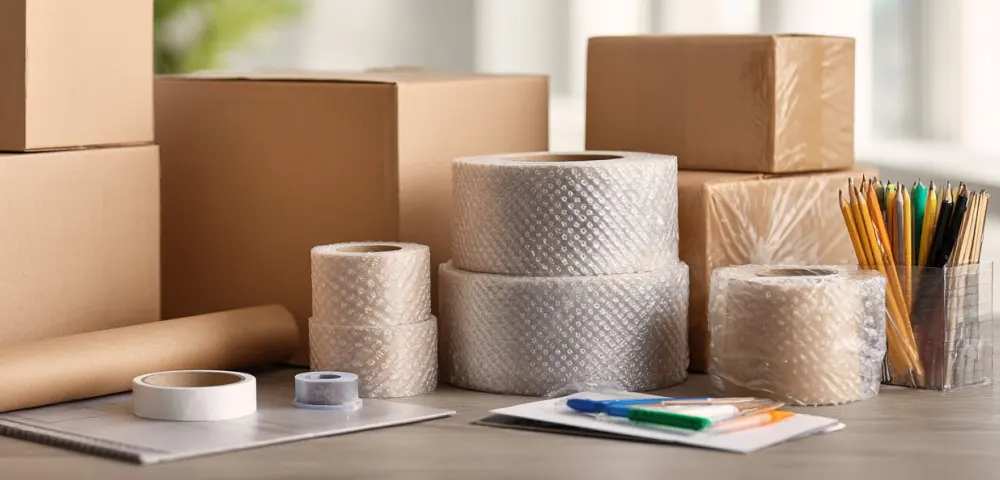 What packing materials are needed for storage units
