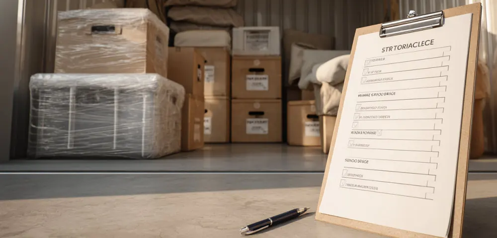 Storage Unit Checklist Before Moving In